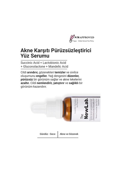 The NewLab Akne Karşıtı Pürüzsüzleştirici Yüz Serumu