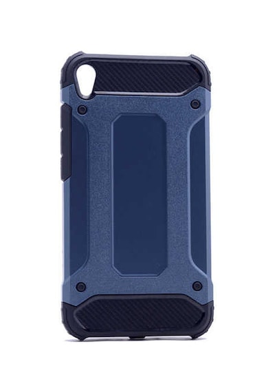 Kilifone - Asus Zenfone Live Zb501kl Uyumlu - Kılıf Çift Katman Koruyucu Crash Military Tank Kılıf - Mavi Mavi