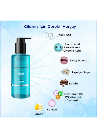 Elysian Essence Yoğun Arındırıcı  Yüz Temizleme Jeli 200 Ml