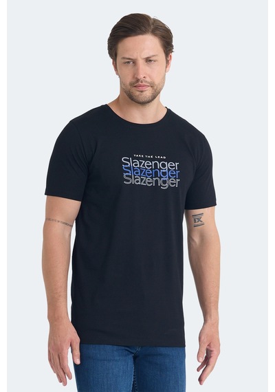 Slazenger Pallu I Erkek Siyah Tişört Siyah
