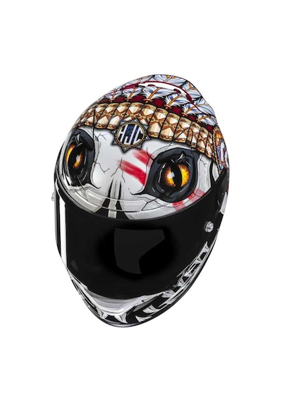 Hjc Rpha12 Kask Kepına Mc1 Beyaz - Kırmızı - Siyah