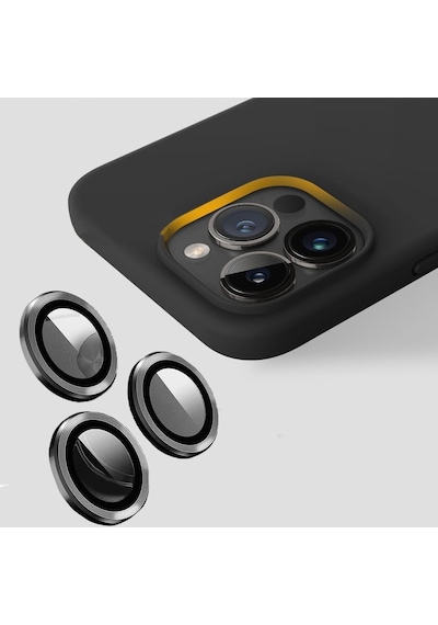 Apple Uyumlu iPhone 15 Pro Max Kılıf Kamera Lensli Lansman Silikon Kapak