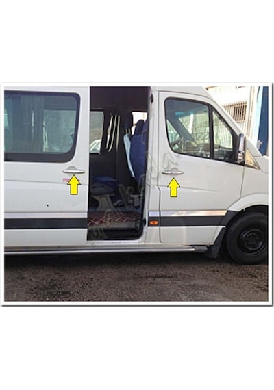 Vw Crafter Krom Kapı Kolu 2006-2017 4 Kapı Paslanmaz Çelik
