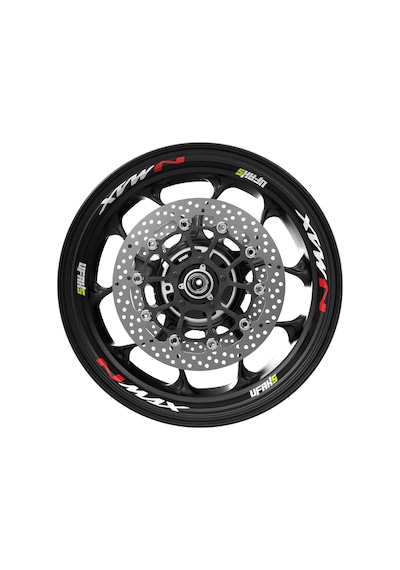 Yamaha Nmax Jant Sticker Fosforlu Kırmızı
