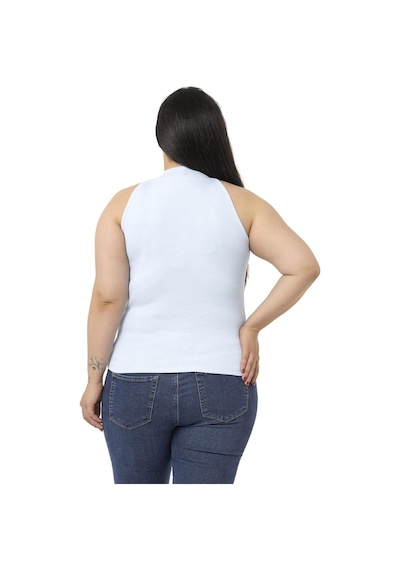 Disentis Büyük Beden Halter Yaka Yarım Balıkçı Fitilli Kaşkorse Bebe Mavi Body-bebe Mavi Bebek Mavisi
