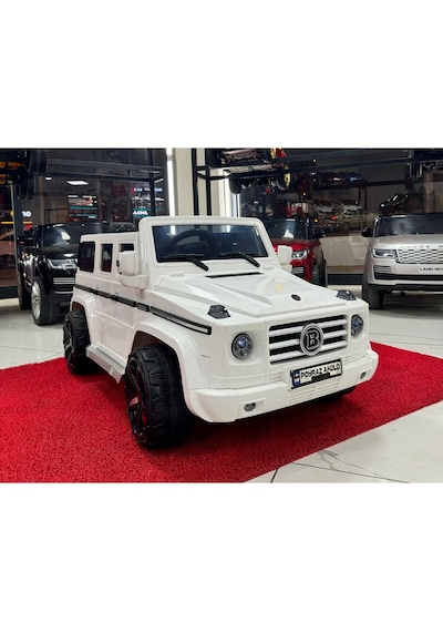 Poyraz Akülü Brabus 12v Akülü Araba 0-6yaş Özel Plaka Beyaz