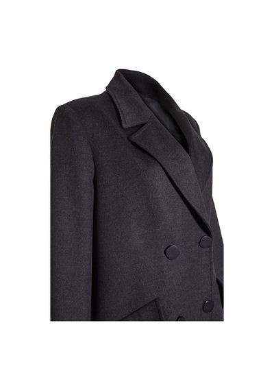 Aker 24aw08085112 Büyük Beden Kaban 24aw08085112 073 Antrasit Antrasit