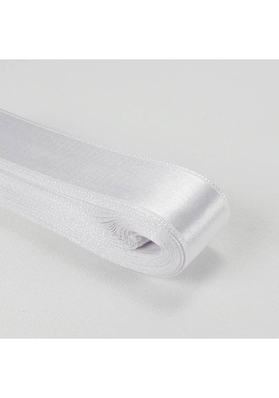 Beyaz Saten Kurdela 3 Cm. X 10 Metre