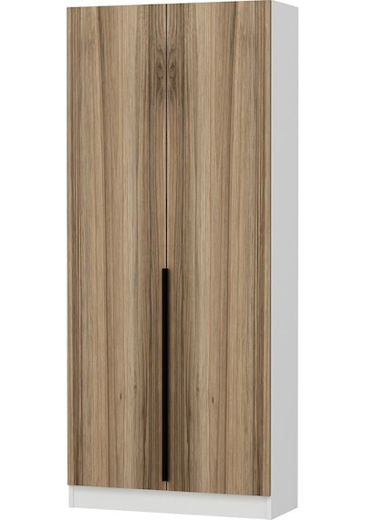 Minar Kale 210 Cm 2 Kapaklı 2b Raf Portmanto Beyaz Dore Plus