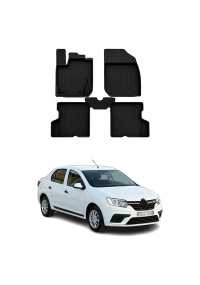 Renault Symbol 3 2013-2026 Uyumlu 4d Havuzlu Paspas Kauçuk Siyah 5 Parça