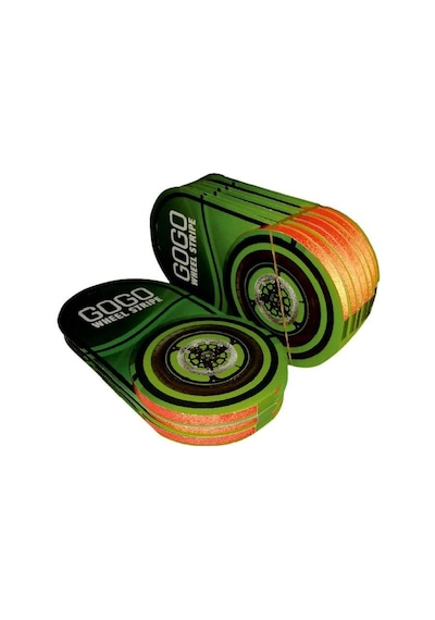 Reflektör Turuncu 7cm X 7 M Lüks 1 Set Jant Şeridi Çok Renkli