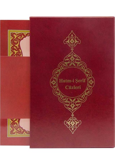 Rahle Boy 30 Cüz Kur'An-I Kerim (Bordo. Karton Kapak. Kutulu)