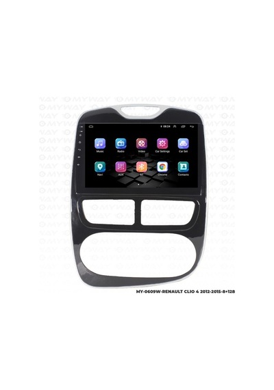 Myway Clio 4 Android Multimedya Carplay Navigasyon Ekran - 8gb Ram+128 Gb Hdd - Myway 9"