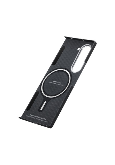 Galaxy Uyumlu Z Fold 6 Kılıf Magsafe Şarj Özellikli 600d Aramid Fiber Pitaka Ultra-slim Black-grey Twill