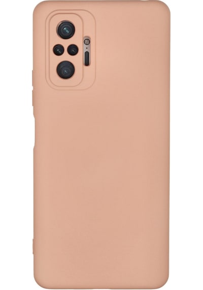 Newface Xiaomi Redmi Note 10 Pro Kılıf Nano İçi Kadife Silikon - Pudra pudra