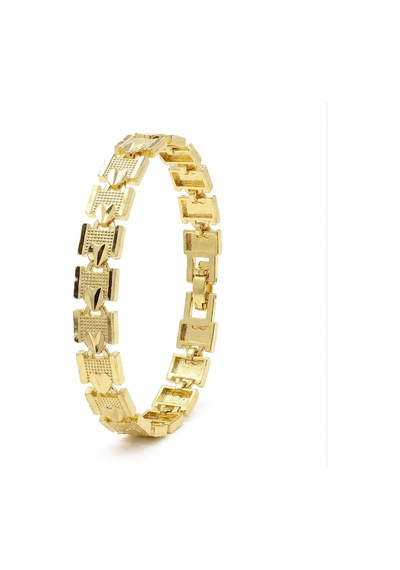 Premium Şık Ve Parlak Regalia 24k Gold Kaplama 8 Mm Kadın Bijuteri Bileklik 3183kbv5d12 18cm Altın