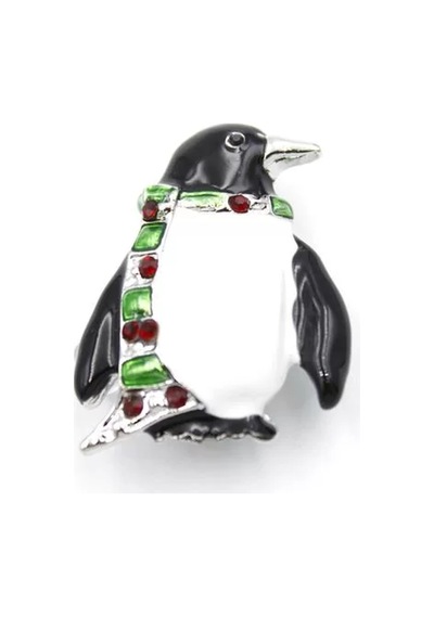 Penguen Broş - Beyaz Çok Renkli 98510665