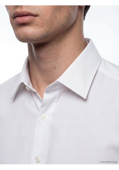 Lcw Busıness Beyaz Slim Fit Poplin Erkek Gömlek