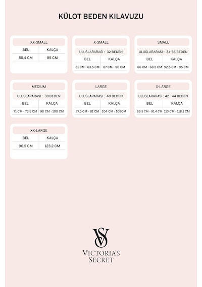 Victoria's Secret İşlemeli File Askılı Cheekini Külot Ruj Kırmızısı