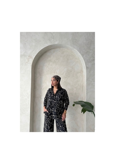 Verymoda Nakışlı Gömlek - F1899 SİYAH