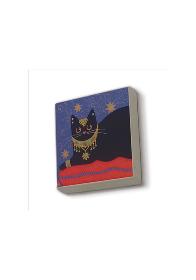 Kedi Baskılı Taş Magnet 5x5