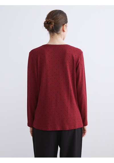 Lcw Everyday Bordo Bisiklet Yaka Puantiyeli Kadın Body