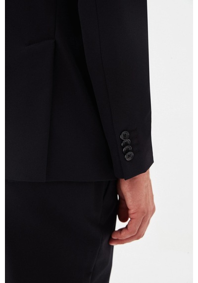 Twn Slim Fit Siyah Düz Takim Elbise 4ec05e301545m 001