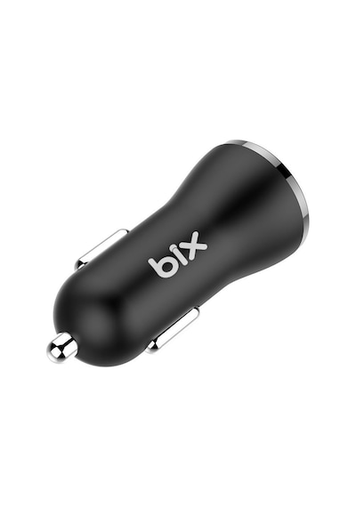 Bix 18W Çift USB Çıkışlı QC 3.0 Araç Şarj Cihazı Beyaz