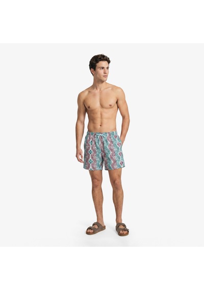 Nautica Erkek Mavi Regular Fit Desenli Deniz Şortudesenlit65533t