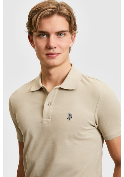 U.S. Polo Assn. U.s. Polo Assn. Erkek Açık Haki Tişört Basic 50322347-vr183 Açık Haki
