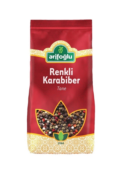 Arifoğlu Karabiber Taneleri 130 G 4 Renk - Taze Çekilmiş Baharat 3'li Ekonomik Paket - 3 Adet Tarı