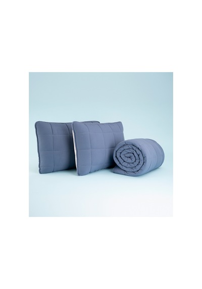 Kullanımı Kolay Çift Kişilik Yastık Alezi Ve Yorgan Seti 220x240 Cm Denim - Egeo Life Serisi Lacivert - 681399310 Lacivert - 681399310 Lacivert