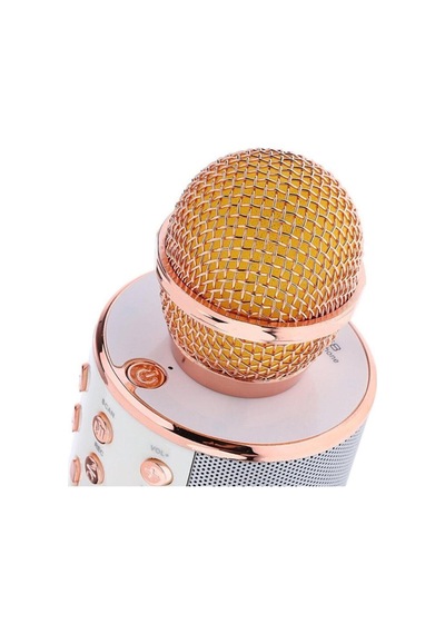 Ws 858 Karaoke Mikrofon Bluetooth Hoparlör Beyaz