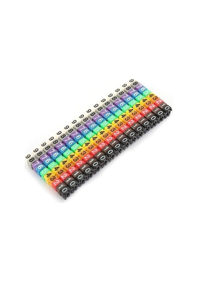 Kyrotech 100 Lü Renkli Kablo Etiketi Seti 6mm Plastik, 10 Renk, Yeniden Kullanılabilir Kordon Etiketi, Fiber Optik Ve Elektrik Kabloları İçin Kablo Düzenleyici Etiket Klipsleri Çok Renkli Kyrotech 100 Lü Renkli Kablo Etiketi Seti 6mm Plastik, 10 Renk, Yeniden Kullanılabilir Kordon Etiketi, Fiber Optik Ve Elektrik Kabloları İçin Kablo Düzenleyici Etiket Klipsleri Çok Renkli