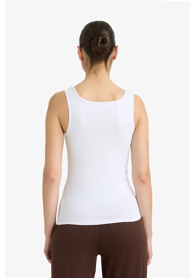 Defacto Regular Fit Pamuklu Atlet R9041az26spwt34 Beyaz-wt34