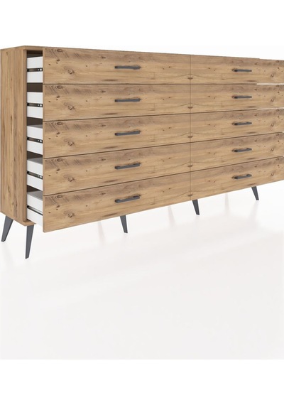 Arges Konsol 10 Çekmeceli 176x30x99 Çam-çam Çam-çam Arges Konsol 10 Çekmeceli 176x30x99 Çam-çam Çam-çam