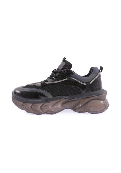 Dgn 70117-22y Kadın Bağcıklı Kalın Taban Sneakers Ayakkabı 70117-2027-R1534 Siyah