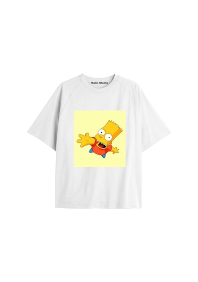Kalic Studio Y2k Vintage Simpson Baskılı Beyaz T-shirt Kod 269 Beyaz-269 Kalic Studio Y2k Vintage Simpson Baskılı Beyaz T-shirt Kod 269 Beyaz-269