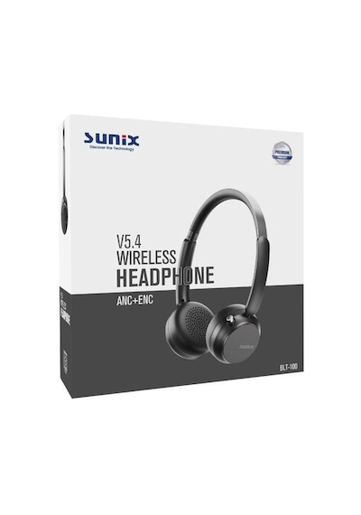 Sunix BLT-100 ANC+ENC Kablosuz Bluetooth 5.4 Kulak Üstü Kulaklık