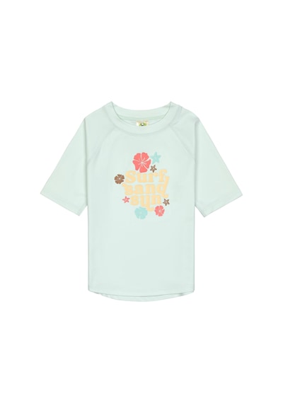 Lassig Flowers Uv Korumalı Kısa Kollu Mayo Tişört Sea Foam