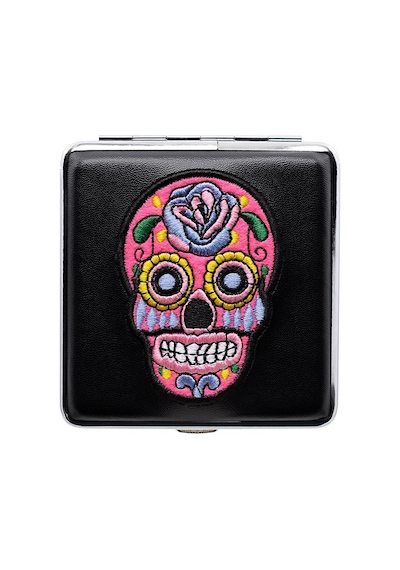 Atomic German Skull Kurukafa Patch Deri Kısa Sig. Tab Akasısı Pem
