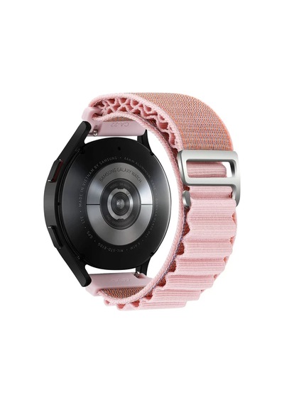 Watch 22mm Uyumlu Kr410 Kumaş Kordon - Pembe