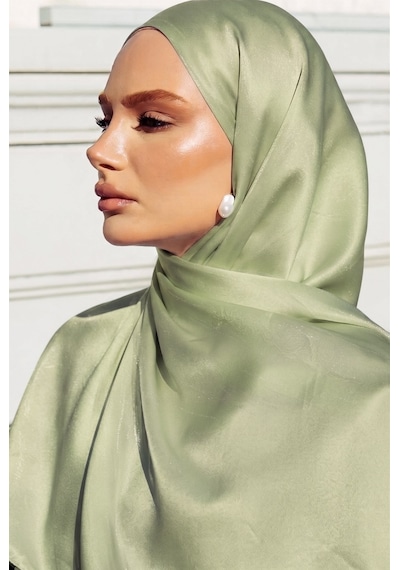 Olcay İpek Organze Abiye Şal Mint 105