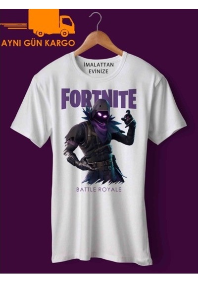 Fortnite Corvo Baskılı Tişört Tshirt Ücretsiz Kargo