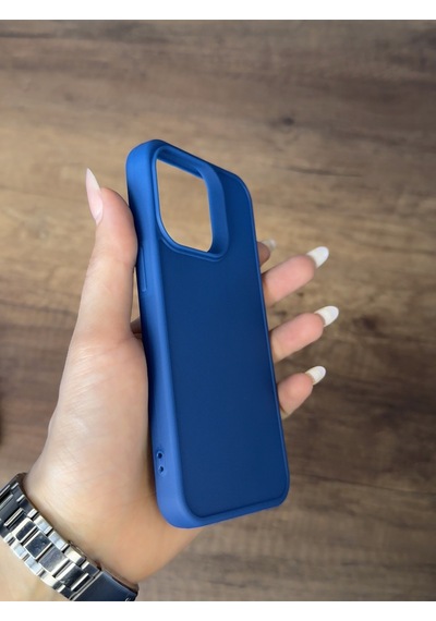 Apple Uyumlu iPhone 15 Pro Silikon Kılıf Xfab Lacivert