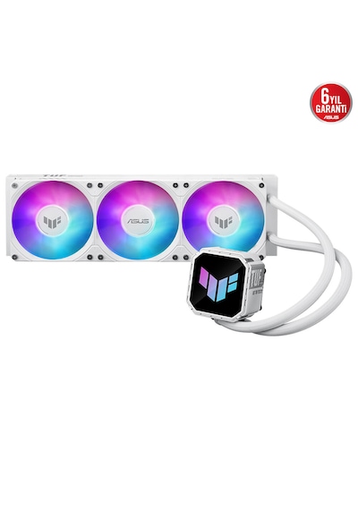 Asus Tuf Gaming Lc Iıı 360 Argb White Edition 360mm Intel-amd Uyumlu Işlemci Sıvı Soğutucu 120MM FAN