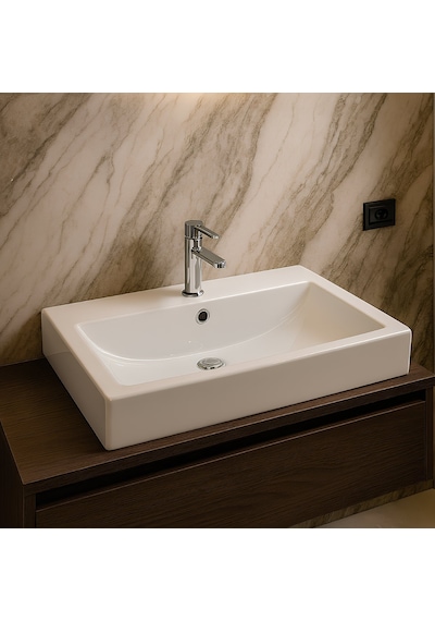 Newarc Aqua 5022B Etajer Uyumlu Lavabo