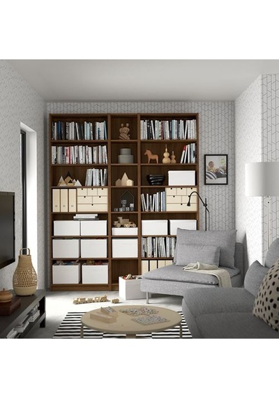 Ikea Bılly Yükseltme Ünitesi, Kahverengi Ceviz Görünüm, 80x28x35 Cm