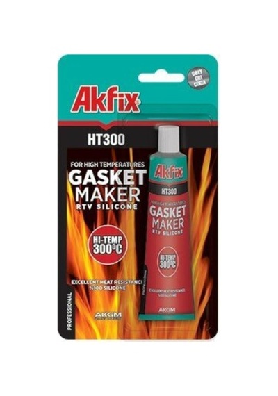 Akfix Ht-300 Sa-215 Kırmızı Sıvı Conta Yüksek Isıya Dayanıklı 50ml- 24'li Paket