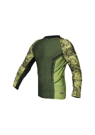 Dosmai Dijital Baskılı Uzun Kollu Rashguard Kamuflaj Rg071 Yeşil Kamuflaj